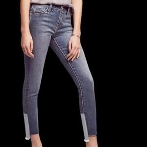 Pilcro and the Letterpress Anthropologie Script High High-Low Skinny Jeans - 25